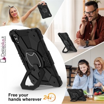 Smūgiams atsparus 360 dėklas su dirželiu (Xiaomi Redmi Pad 2 Pro) Smūgiams atsparus 360 dėklas su dirželiu (Xiaomi Redmi Pad 2 Pro)